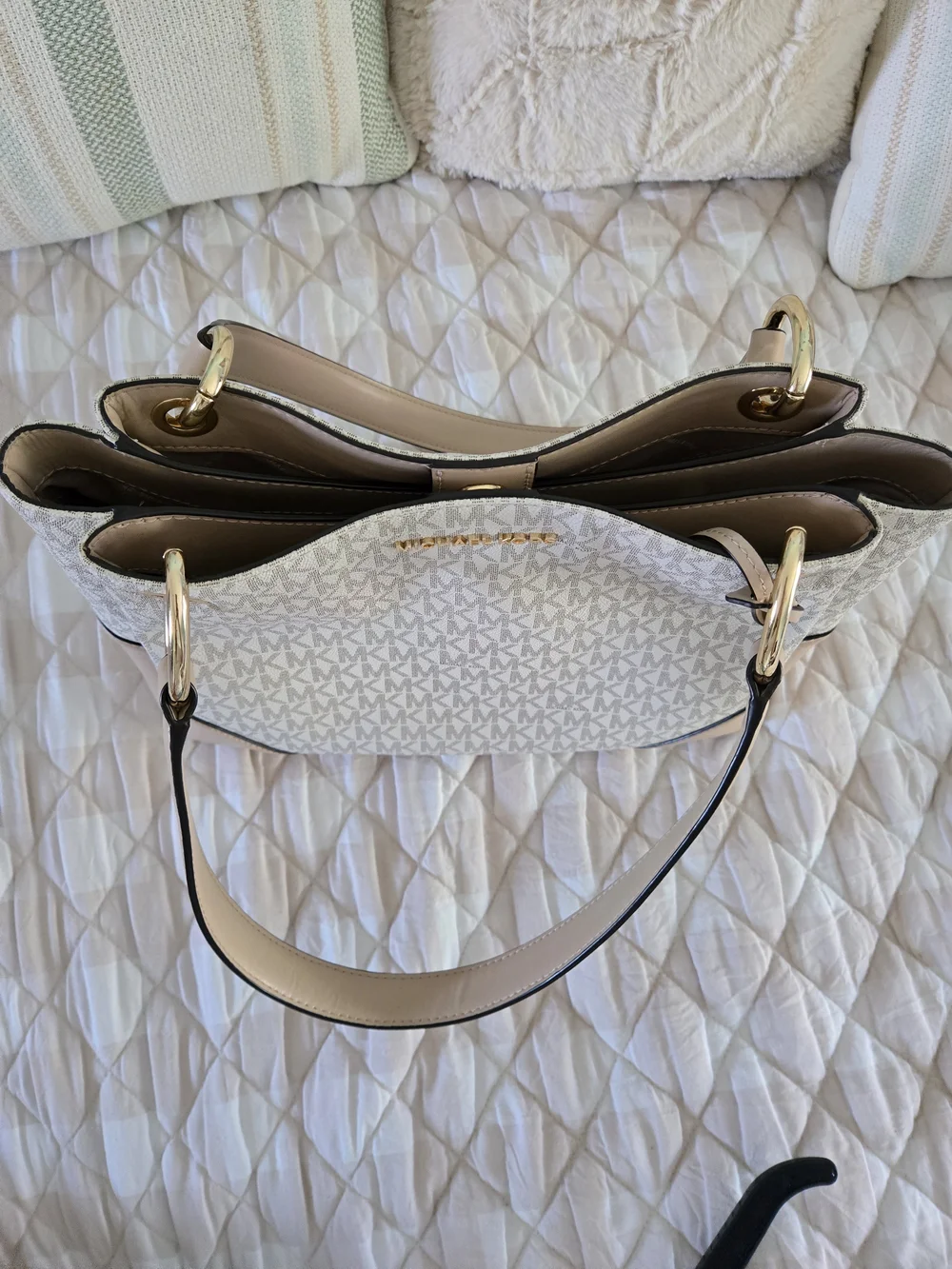 Michael Kors Blush Pink MK Signature Satchel